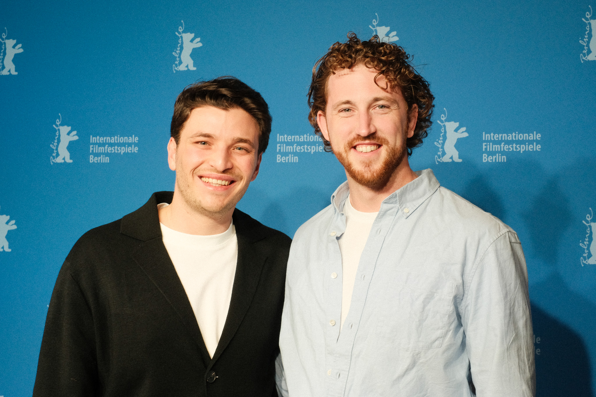 Kirill Komar and Nico very happy just after the world premier of Yuragim at Berlinale 2026.